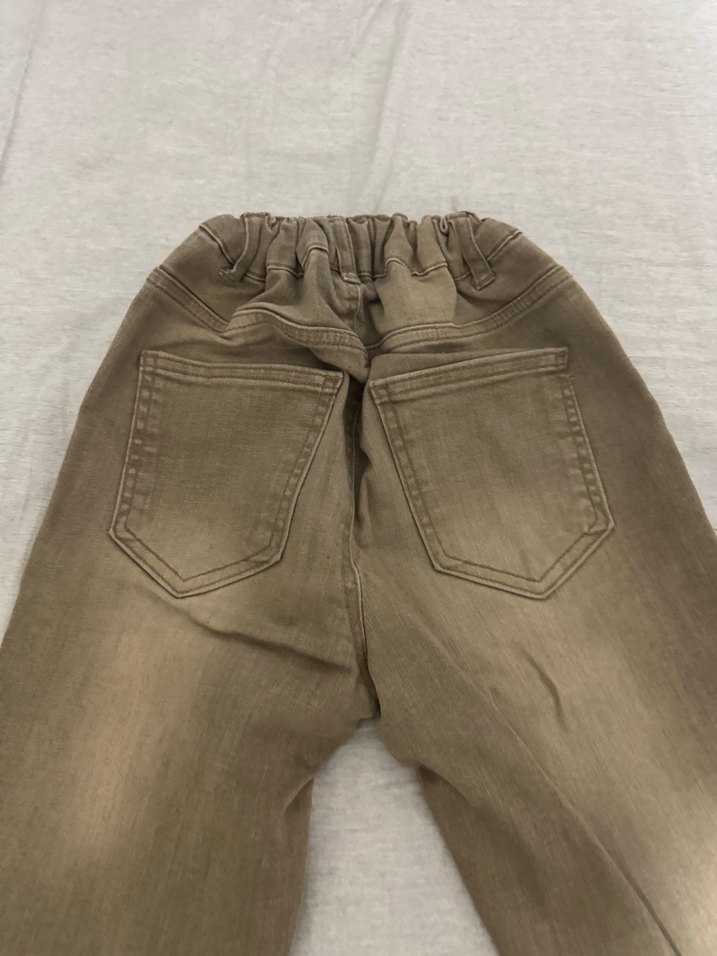 Kahverengi Erkek Çocuk Dar Kesim Kot Pantolon - Görsel 3