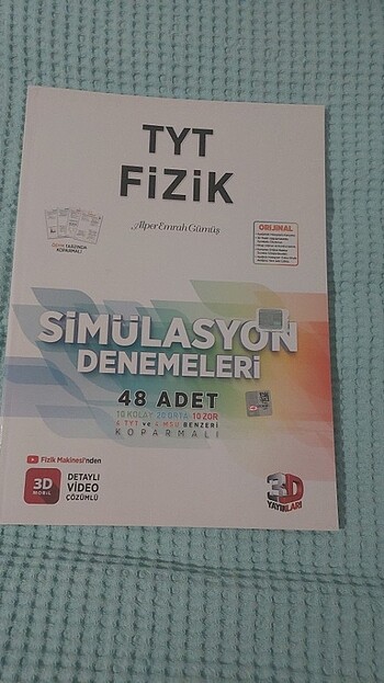 3D Yayınları TYT Fizik Simülasyon Denemeleri 