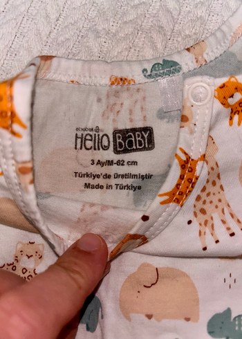 Bebek Erkek Kısa Kollu Desenli Tulum - Görsel 3