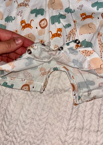 Bebek Erkek Kısa Kollu Desenli Tulum - Görsel 2