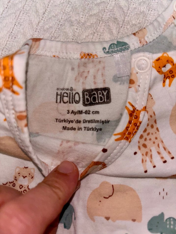 Bebek Erkek Kısa Kollu Desenli Tulum - Görsel 3