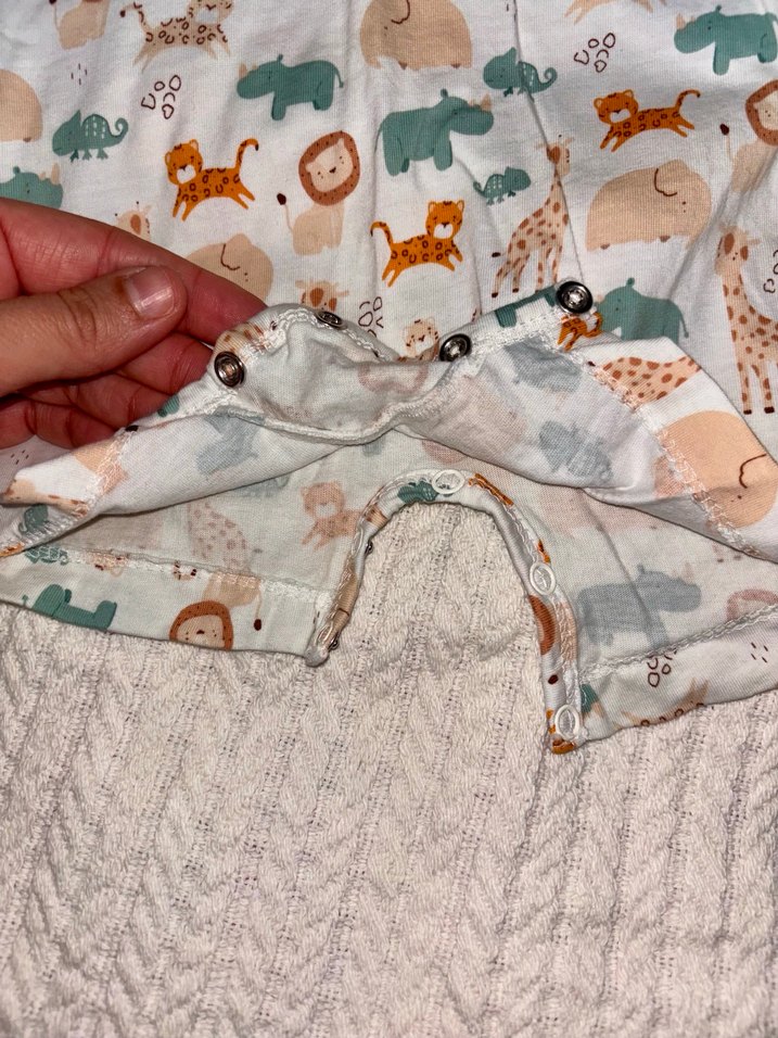 Bebek Erkek Kısa Kollu Desenli Tulum - Görsel 2