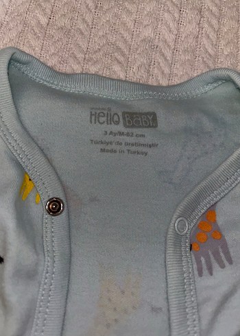 Mavi Desenli Bebek Tulum, Uzun Kollu - Görsel 4