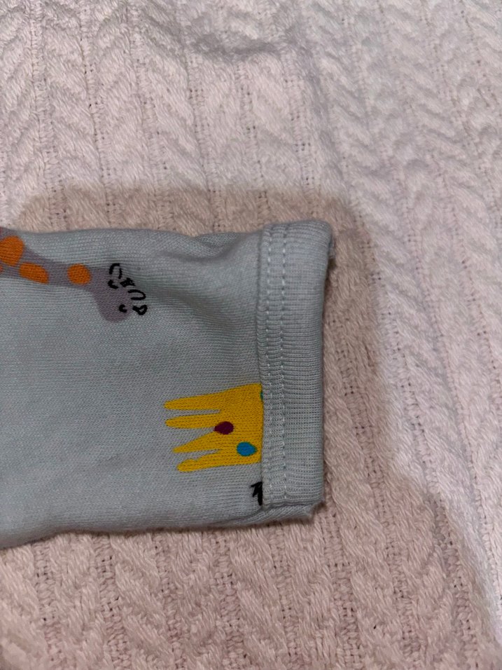 Mavi Desenli Bebek Tulum, Uzun Kollu - Görsel 3