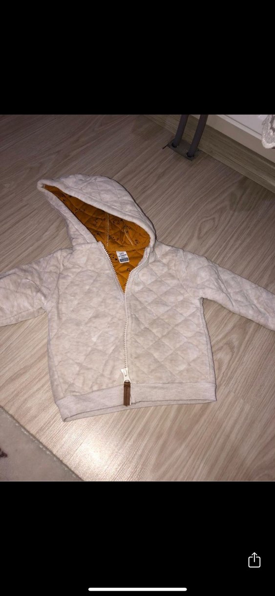 Kapüşonlu Erkek Çocuk Montu, Fermuarlı, Gri - Görsel 3