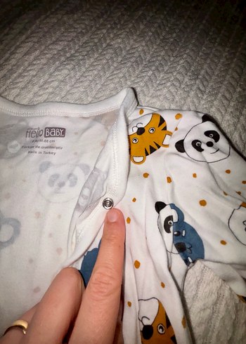 Uzun Kollu Baskılı Bebek Tulum - Görsel 3