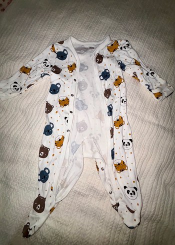 Uzun Kollu Baskılı Bebek Tulum - Görsel 2