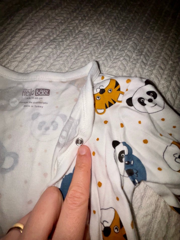 Uzun Kollu Baskılı Bebek Tulum - Görsel 3