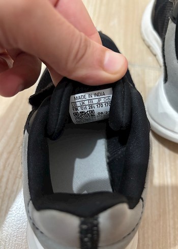 Erkek Çocuk Siyah Cırtlı Sneakers - Görsel 4