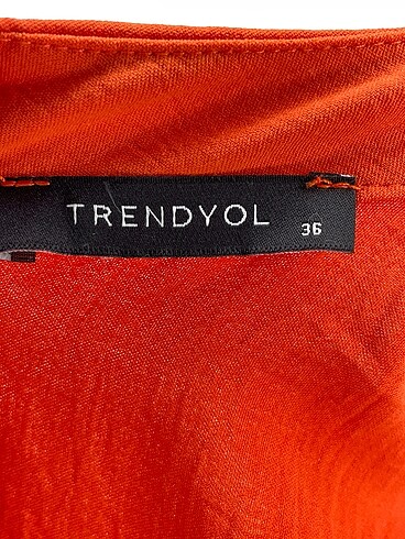 36 Beden turuncu Renk Trendyol & Milla Uzun Elbise %70 İndirimli.