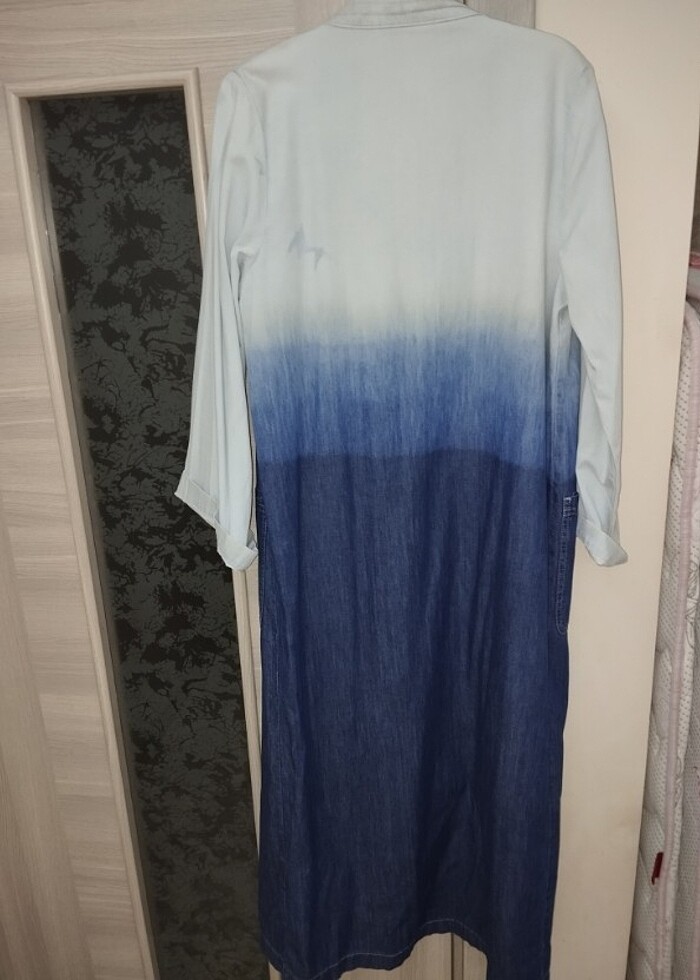 Uzun kot ceket - Görsel 2