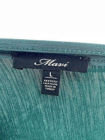 l Beden yeşil Renk Mavi Jeans Bluz %70 İndirimli.