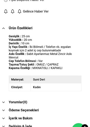 Siyah Deri Kadın Çanta - Görsel 3