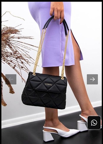 Siyah Deri Kadın Çanta - Görsel 7