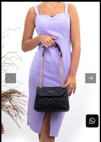 Siyah Deri Kadın Çanta - Görsel 6