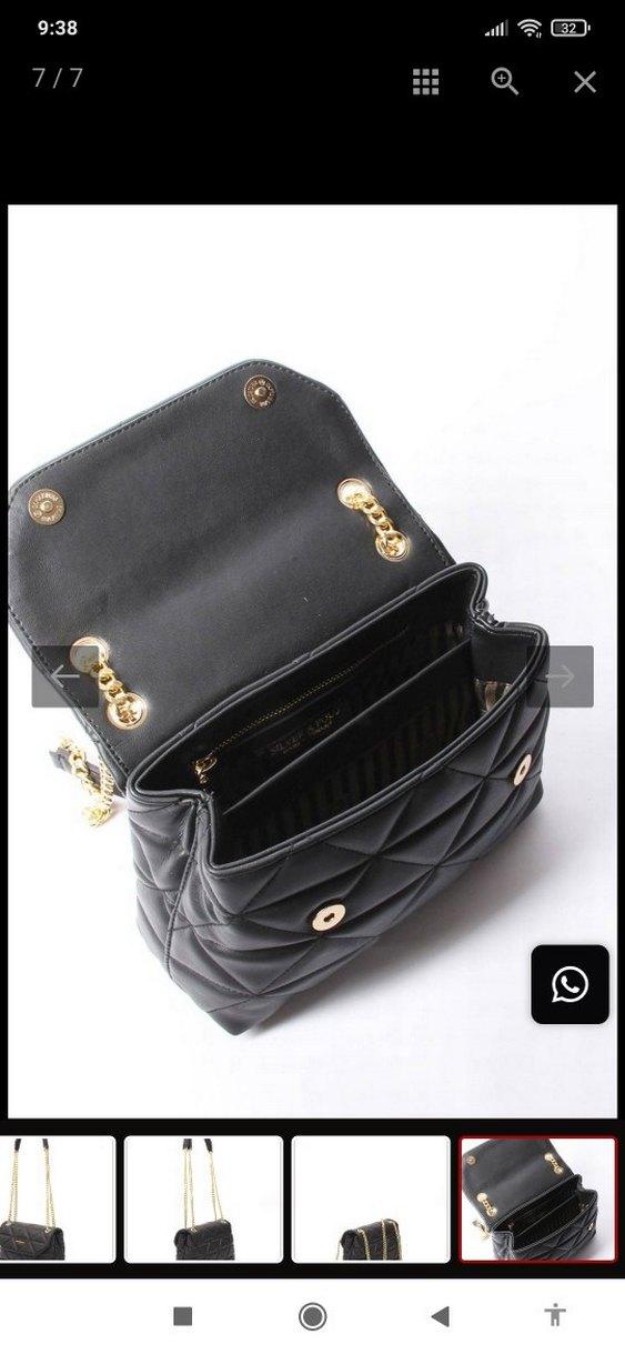 Siyah Deri Kadın Çanta - Görsel 5