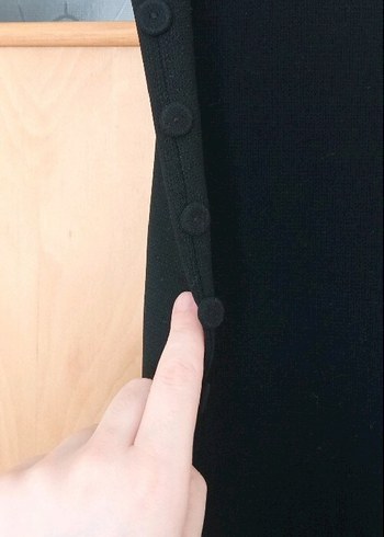 Siyah Piliseli Uzun Kadın Kalem Etek - Görsel 2