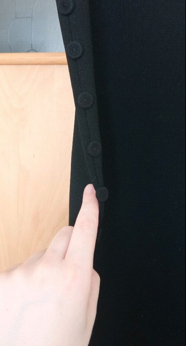 Siyah Piliseli Uzun Kadın Kalem Etek - Görsel 2