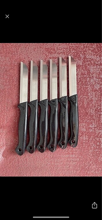 6 adet meyve bıçağı