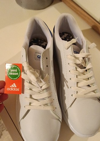43 Beden Beyaz Bağcıklı Erkek Spor Ayakkabı