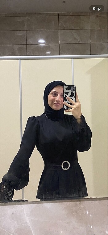 36 Beden siyah Renk Elbise