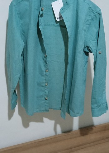 DeFacto Erkek Çocuk Keten Gömlek - Görsel 3