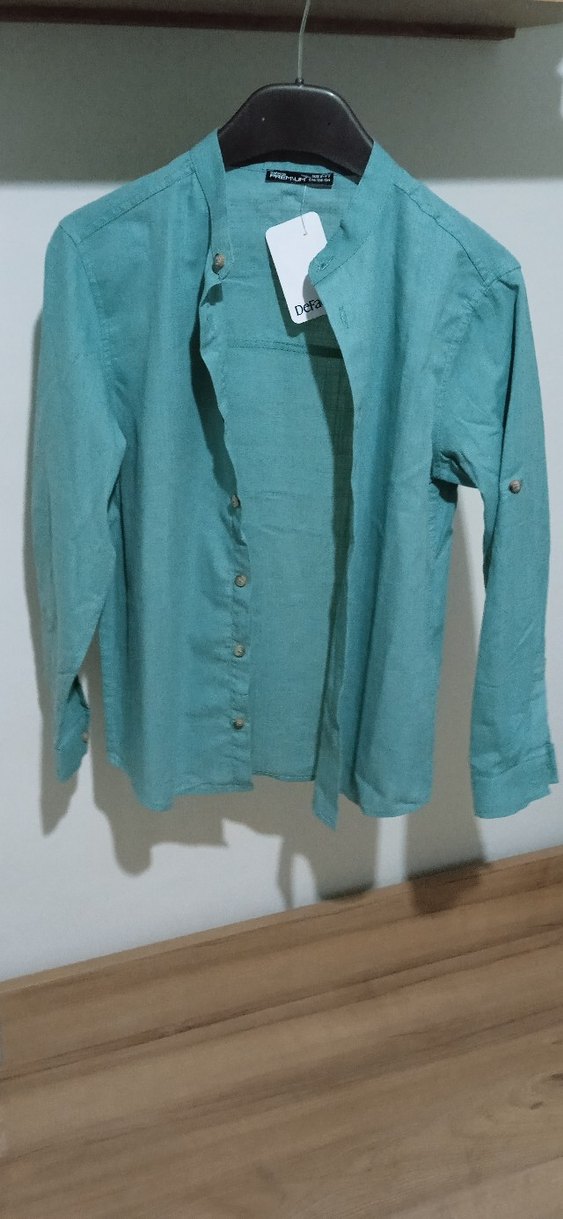 DeFacto Erkek Çocuk  Keten Gömlek - Görsel 3