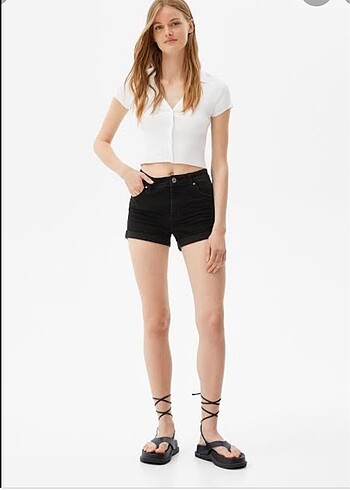 bershka mom şort