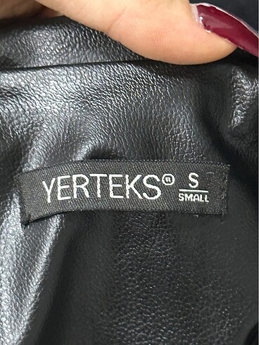 s Beden siyah Renk Deri ceket