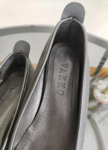 39 Beden siyah Renk Vakko babet ayakkabı modelleri 