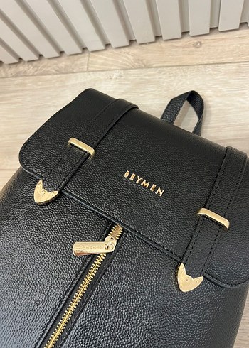 Beymen Beymen Siyah Deri Kadın Sırt Çantası