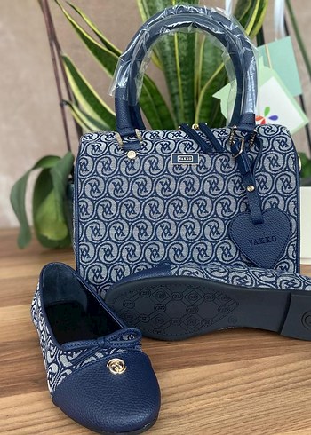 Mavi Baskılı Denim Kadın Çanta