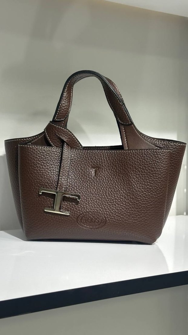 Tod's Kahverengi Deri Kadın Çanta - Görsel 2