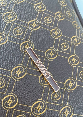 Vakko salaş Kahverengi Deri Kadın Omuz Çantası - Görsel 10