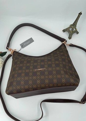 Vakko salaş Kahverengi Deri Kadın Omuz Çantası - Görsel 2