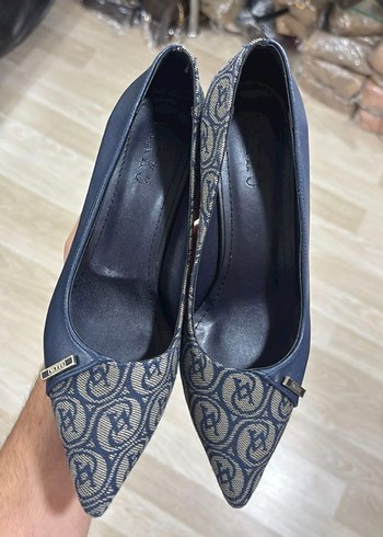 Kahverengi Deri Stiletto Kadın Ayakkabı - Görsel 3