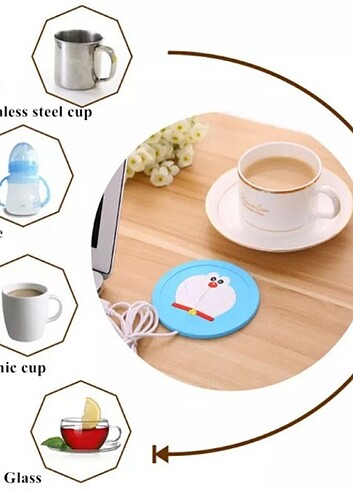 USB Silikon Bardak Altı Isıtıcı