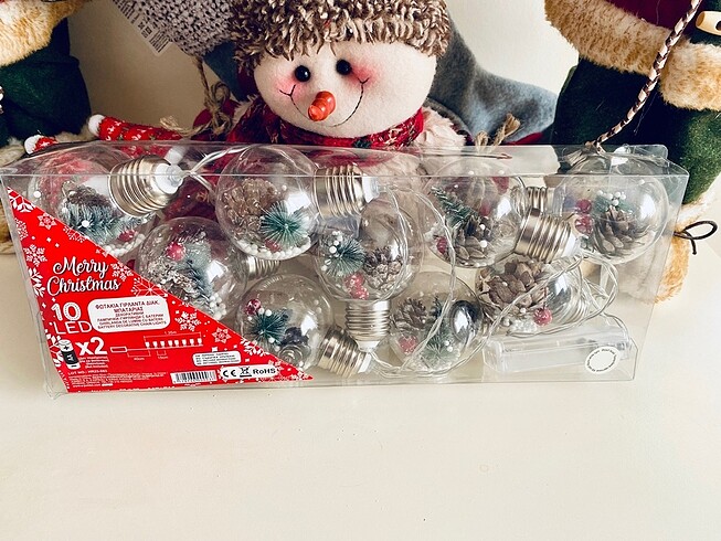  Beden Led 10?lu Yılbaşı Süsü