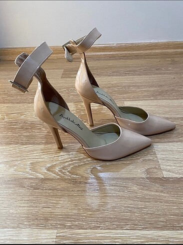 Diğer Ayakkabı Ateşi Nude Rugan Sivri Stiletto