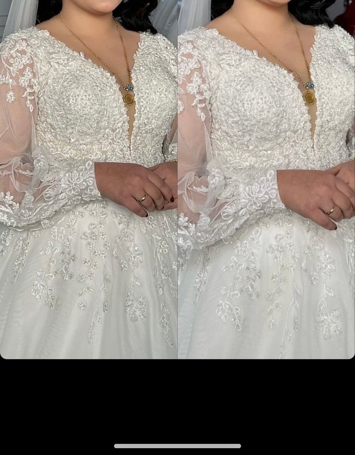 Beyaz helen model gelinlik - Görsel 2