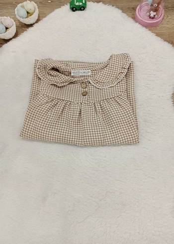 Kaz Ayağı Uzun Kollu Kız Elbisesi - Görsel 3