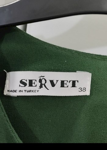 Kadın Yeşil Uzun Piliseli Elbise - Görsel 6