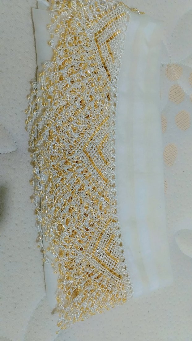 Dantel İşlemeli Beyaz Bohem Kadın El Zinciri - Görsel 2