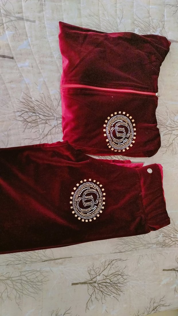 Bordo Pul Detaylı Kadın Sweatshirt Takımı - Görsel 2