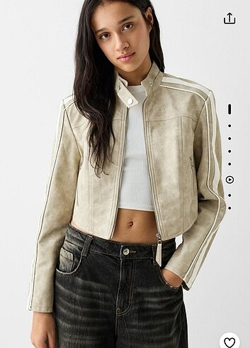 Bershka deri ceket