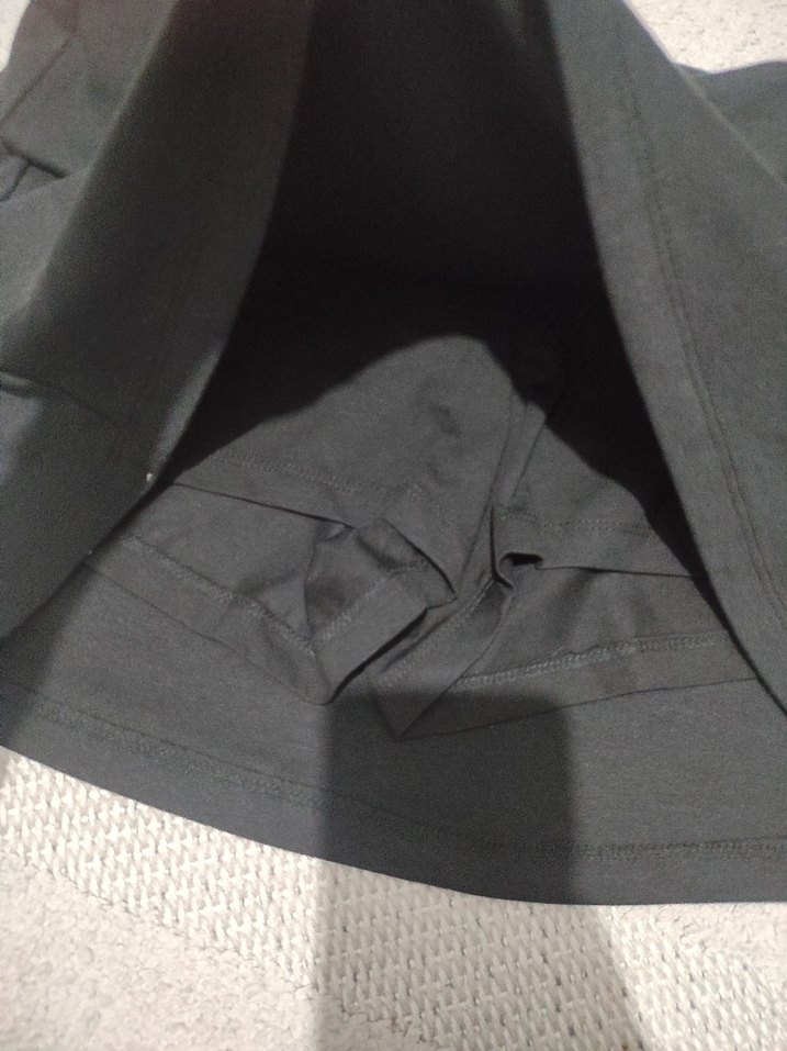 Siyah Mini katlamalı etek - Görsel 3