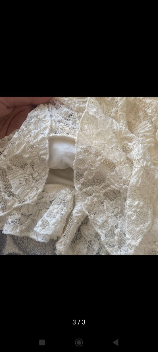 krem fırfırlı bershka etek - Görsel 4