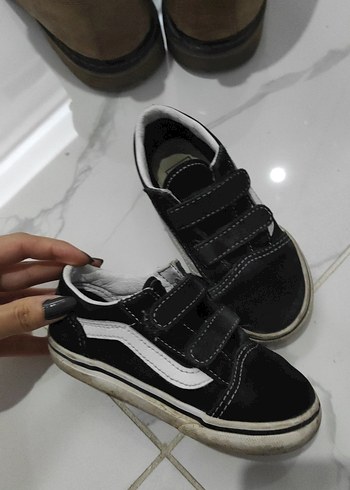 Siyah Erkek Çocuk Spor Ayakkabı Velcro - Görsel 2