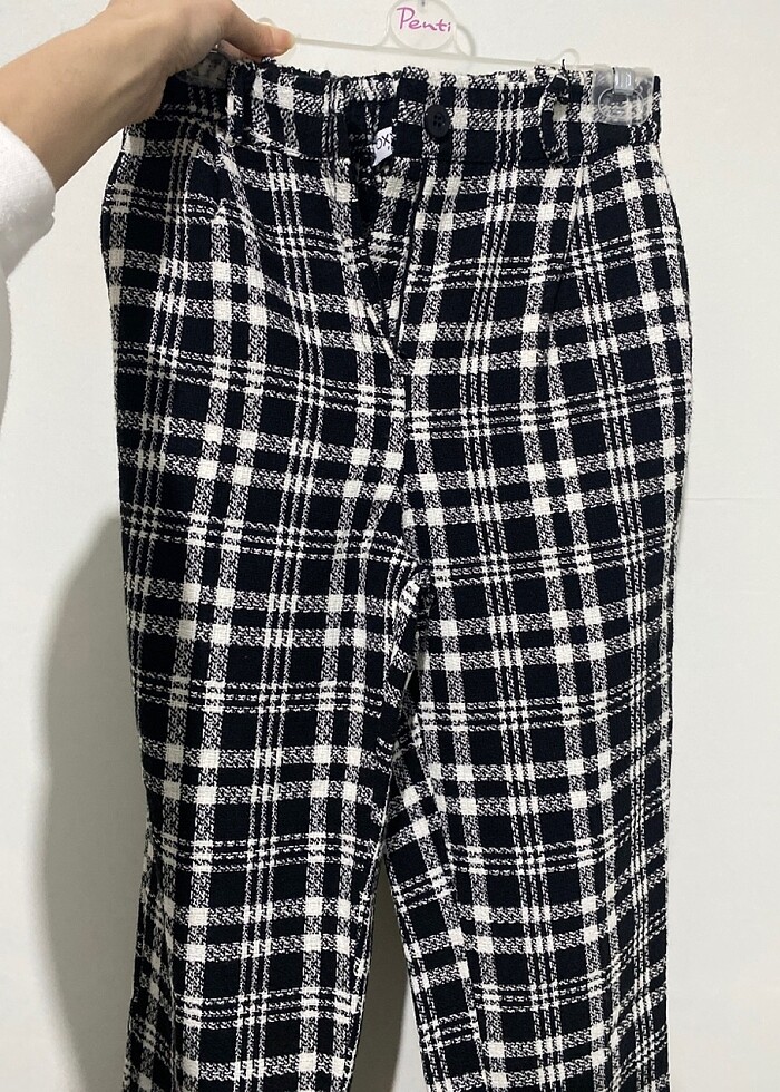 Ekose desenli pantolon - Görsel 2