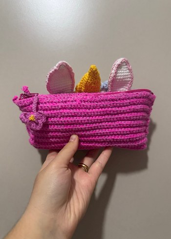 Çiçekli unicorn çocuk kalemlik - Görsel 2